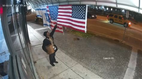 Miami Beach bagel shop faces 3rd act of hatred after surveillance video captures man tearing down, stealing American flag