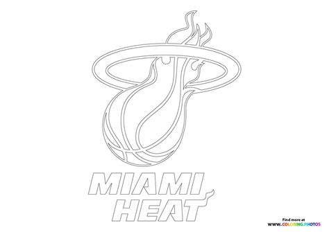 Miami Heat Coloring Shee