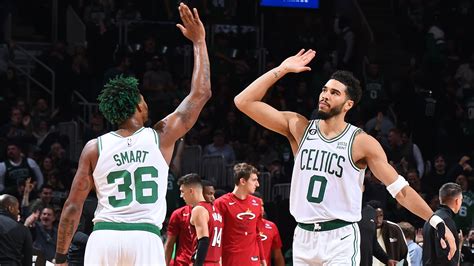 Jayson Tatum had 34 points and 11 rebounds, and the Boston Celtics staved off elimination in the Eastern Conference finals by beating the Miami Heat 116-99 in Game 4.. 
