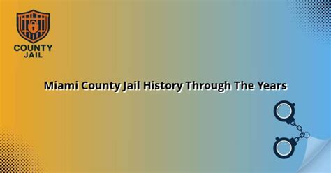 Miami county jail mail.  The current jail opened in 2018.  All prisons and jails hav...