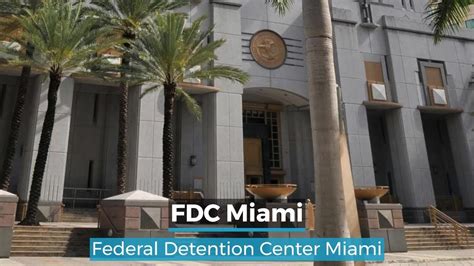 Miami dade federal detention center. FDC Miami. An administrative security federal detention center. 33 NE 4TH STREET. MIAMI, FL 33132. Email: MIM-ExecAssistant-S@bop.gov. Work. Phone: 305-577-0010. 