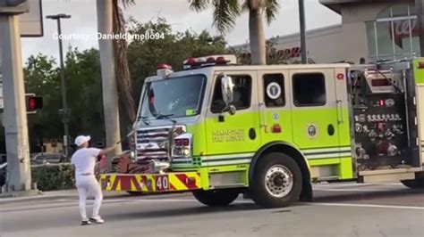 Miami dade fire truck stolen. 