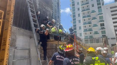 Miami firefighters rescue construction worker impaled on rebar