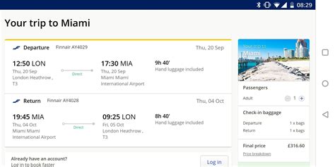 Miami flights round trip. In the last 72 hours, the best return deals on flights connecting St. Louis to Miami were found on Frontier ($158) and Spirit Airlines ($176). Frontier proposed the cheapest one-way flight at $75. 