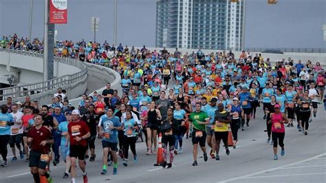 Miami marathon. January 25, 2024 · 5 min read. The 2024 Life Time Miami Marathon and Half is back Sunday for its 22nd run on the streets of South Florida. The race will showcase 18,000 runners, walkers … 