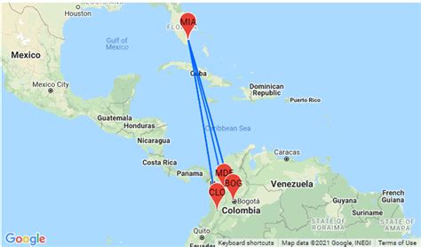 Miami to colombia. Roundtrip. Wed, May 15 - Thu, May 16. 