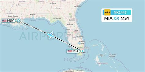 There are 3 airlines that fly nonstop from New Orleans to Miami. They are: American Airlines, Southwest and Spirit Airlines. The cheapest price of all airlines flying this route was found with Spirit Airlines at $53 for a one-way flight. On average, the best prices for this route can be found at Spirit Airlines.. 