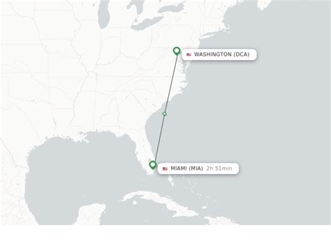 American Airlines flights from Miami to Washington - MIA to DCA today ; AA1985, 16:36, 19:10 ; AA1254, 10:04, 12:38 ; AA2648, 18:00, 20:37 ; AA507, 21:11, 23:58 .... 