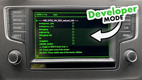Mib2 green menu activation. B during installation.  Hence they will be availabl...