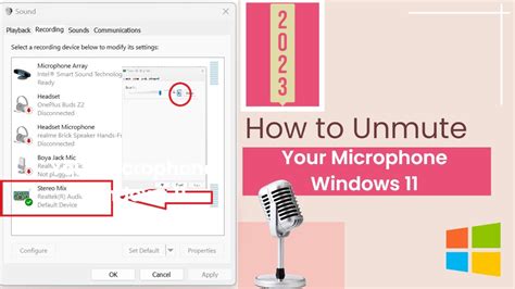 Mic not working.  Unmute Your Microphone.  Whether you are using applications...