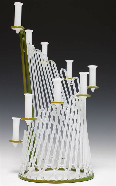 Micah Evans Green & White Menorah Available For Immediate …