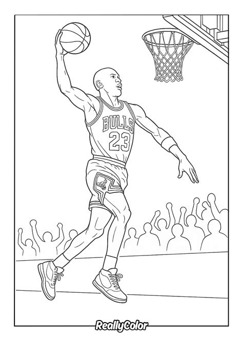 Michael Jordan Coloring Page