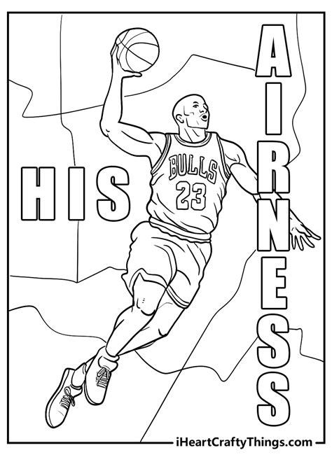 Michael Jordan Coloring Shee