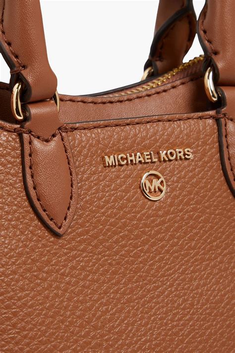 Michael Kors Brown Pebble Leather Handbags ShopStyle