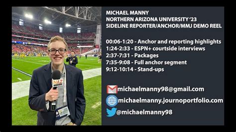 Michael Manny - ESPN+ Courtside Reporter - NAU-TV