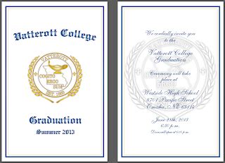 Michael T. Cottrell Vatterott Graduation Program and Invitations