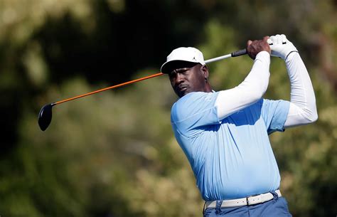 NBA legend Michael Jordan is a playable character in the PGA Tour 2K23 video game. The basketball Hall of Famer wears Air Jordan 1 shoes on the virtual golf course.. 