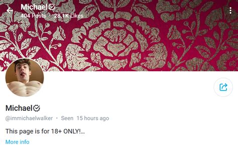 Michael walker onlyfans
