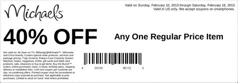 Michaels In Store Printable Coupons