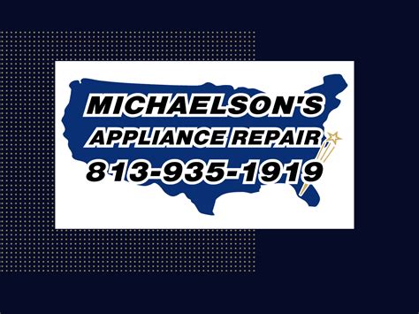 Michaelsons appliance repair. Michaelson's Appliance Repair. 51f5974f4fc84447c536ea76 (813) 935-1919. 9231 Lazy Ln Tampa, FL 33614. 9231 Lazy Ln Tampa, FL 33614 28.03647-82.510601. Review this business; Update business. Get directions to this place. Categories; Appliances; Appliances Household Major Dealers & Services; 