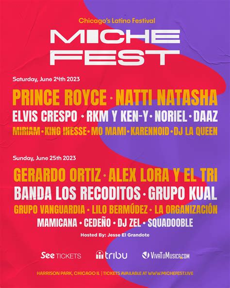 Miche fest 2023. Miche Fest is headed to Oakwood Beach for its 6th year. New location. Bigger activations. More artists you love. Same unforgettable experience. ¡Nos vemos en la playa! GET TICKETS. 