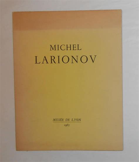 Michel larionov, musée de lyon, 1967. - Briggs and stratton 5500 watt generator owners manual.