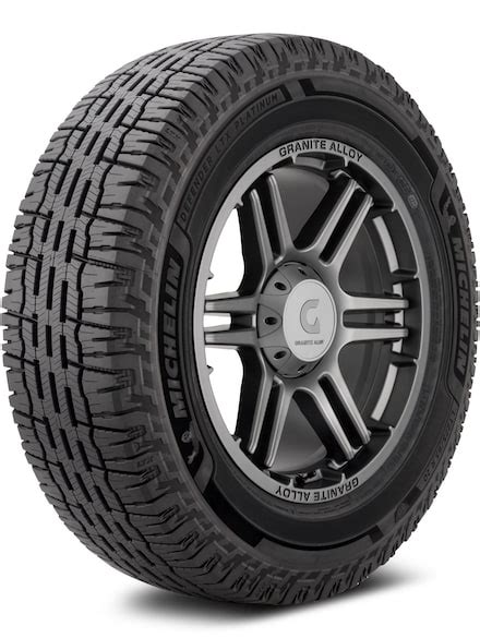 The Michelin Defender LTX M/S is an all-season tire that comes in wide range of sizes for pickups and SUVS. It is T speed rated in the 265/70R17 sized tested, for sustained speeds up to 118 mph.
