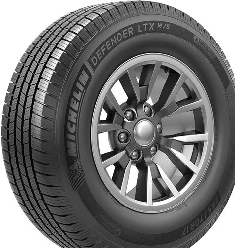 In near identical 17-inch tire sizes, the Defender LTX M/S achieves a