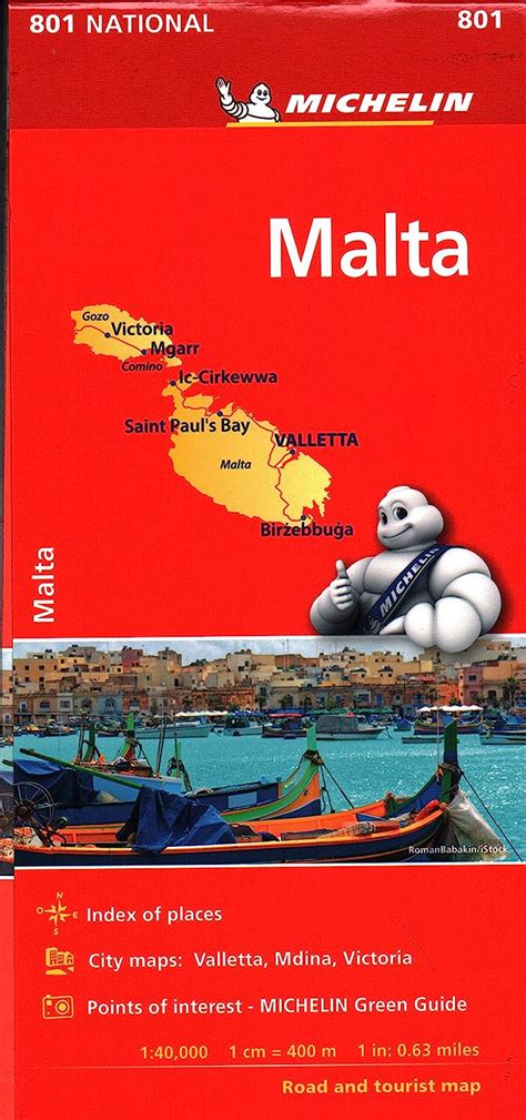 Download Michelin Malta Map 801 Mapscountry Michelin By Guides Touristiques Michelin