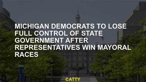 Michigan Democrats to lose full control of state government after representatives win mayoral races