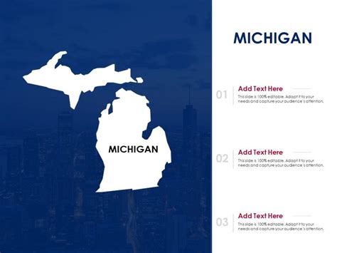 Michigan Powerpoint Presentation PPT Template Presentation Graphics