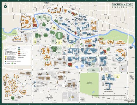 Michigan State University Campus Map Printable