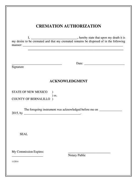 Michigan cremation authorization form.  We will be pleased to answer any ques...