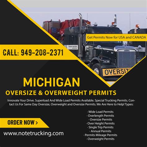 Michigan oversize permits.  Michigan Michigan Oversize Permits Information Pe...