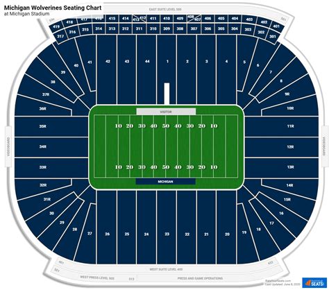 Seating chart for the Michigan Wolverines and other footba