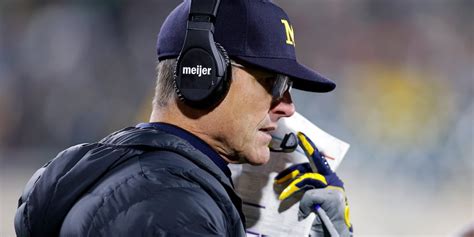 Michigan will be without coach Jim Harbaugh against No. 9 Penn State after no ruling to lift ban