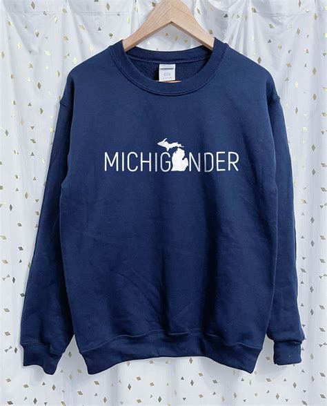 Michigander Sweatshirt Shirt Women