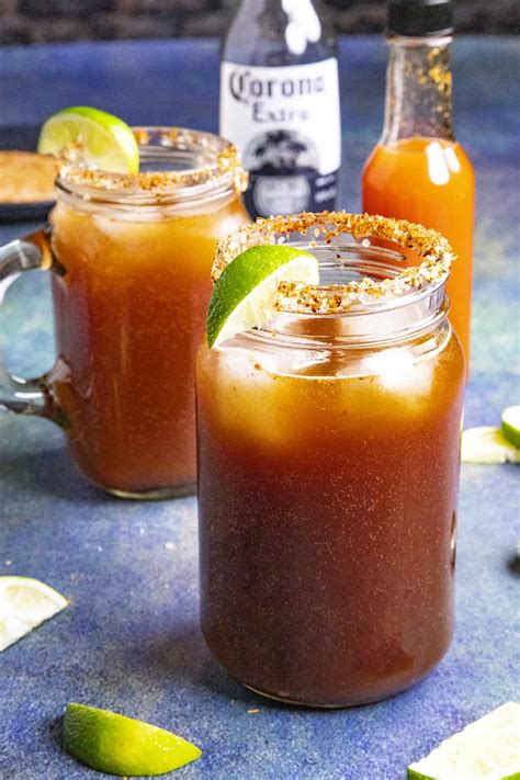 Michilada. 1 Mexican lager beer Modelo is typical. Clamato or tomato juice, if you really can't stomach the idea of clam juice in your beer. 3-4 splashes hot sauce more or less to … 