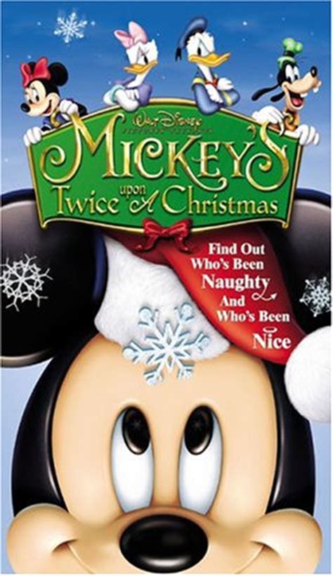 Mickey's twice upon a christmas vhs. VHS, widescreen (1.78:1) presentation. ... Walt Disney pictures presents Mickey's twice upon a Christmas: Responsibility: Walt Disney Pictures presents Disney Toon Studios ; producer, Pam Marsden-Siragusa ; screenplay by Bill Motz & Bill Roth and Peggy Holmes, Chad Fiveash, James Patrick Stoteraus and Matthew O'Callaghan and Shirley Pierce, Jim ... 