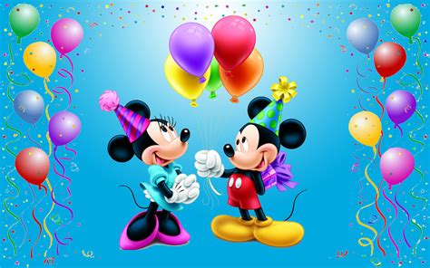 Mickey And Minnie Birthday Wallpaper