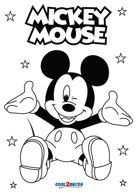 Mickey Mouse Coloring Shee