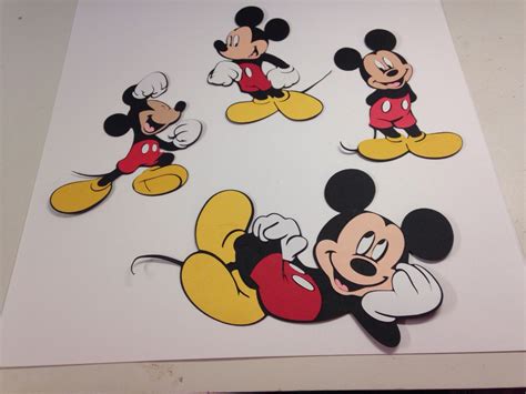 Disney Fantasy Mickey Ear Pants Dress Metal Cutting Dies Set Label