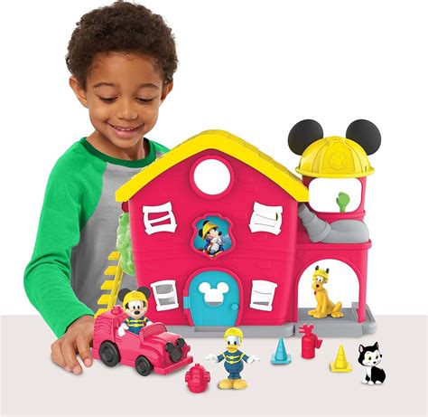 Mickey Mouse Fire House Playset, 38742, Multi-color