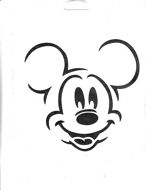 Mickey Mouse Pumpkin Stencil, Disney Pumpkin Stencils, Disney Stencils