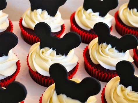 Mickey mouse cupcakes. Mickey Minnie Party Supplies Mouse Theme Cupcake Toppers Picks for Baby Shower Kids Birthday Wedding Party Decorations 4.7 out of 5 stars 148 1 offer from $8.99 