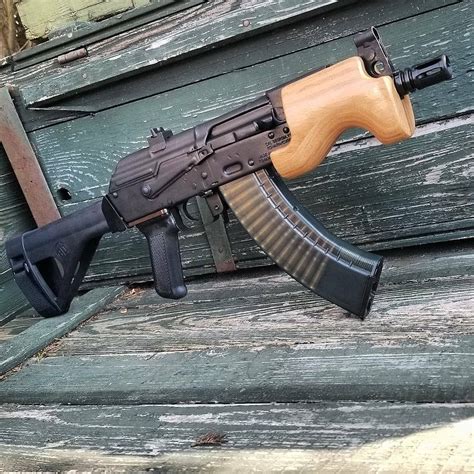 The AK SBR reviewed herein started as a Romanian 7.62×39 AK Draco pistol imported by Century International Arms. Certain weapons evolve over time as a user searches for best utility. Experience with a 5.45×39 Krinkov led to an appreciation of what a SBR offers in terms of portability and handling.. 