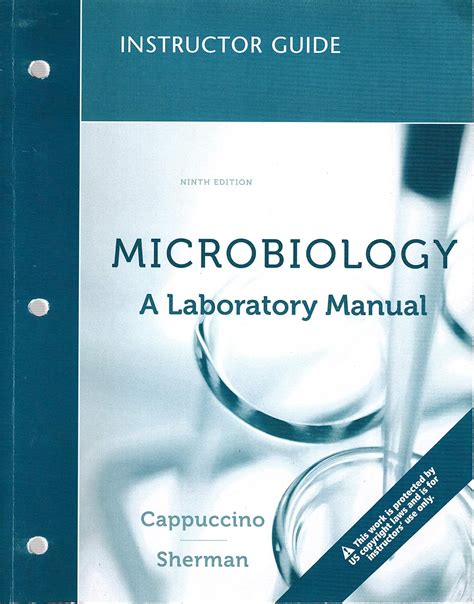 Microbiology lab manual cappuccino instructor guide. - Manuale di dentatrice per barbiere colman.