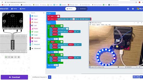 Microbit neopixel ring.  Perfect for students, Getting Started With NeoPi...