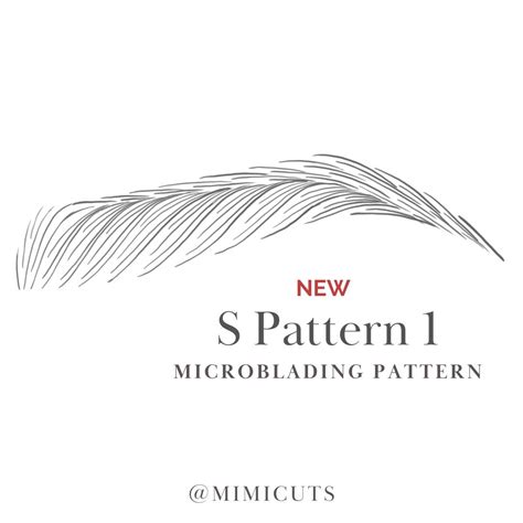 Microblading Patterns Stepbystep Microblading Stroke Etsy Australia