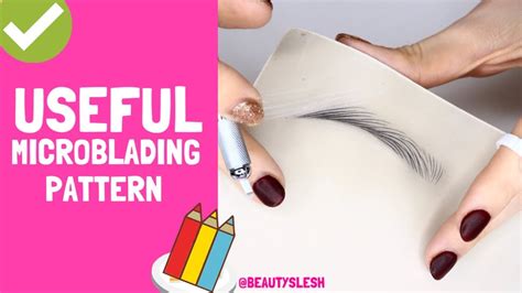 Microblading Practice STEP by STEP strokes and useful TIPS! For